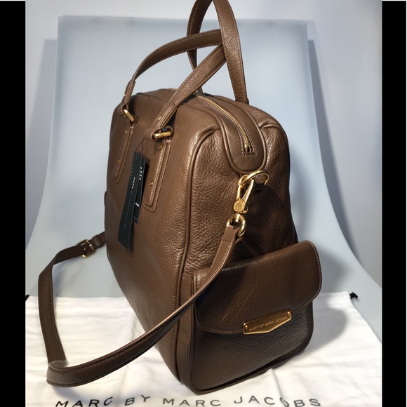 NWT Marc by Marc Jacobs Large Leather Side Pockets Satchel - Picture 4 of 7